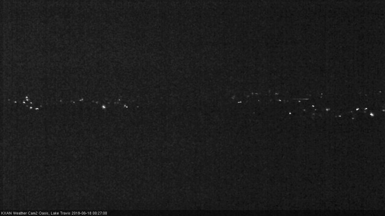 Lake Travis webcam, June 17, 2018 11:30 PM CT