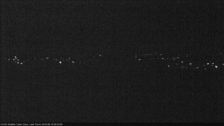 Lake Travis webcam, June 17, 2018 11:35 PM CT