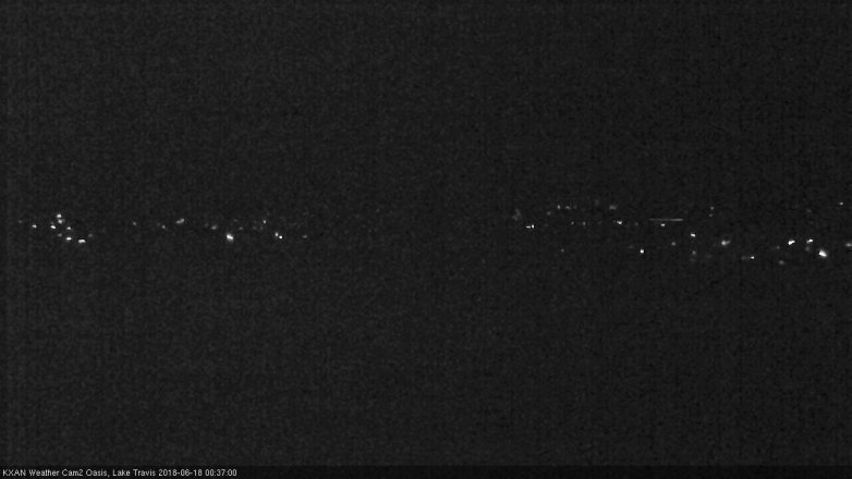 Lake Travis webcam, June 17, 2018 11:40 PM CT