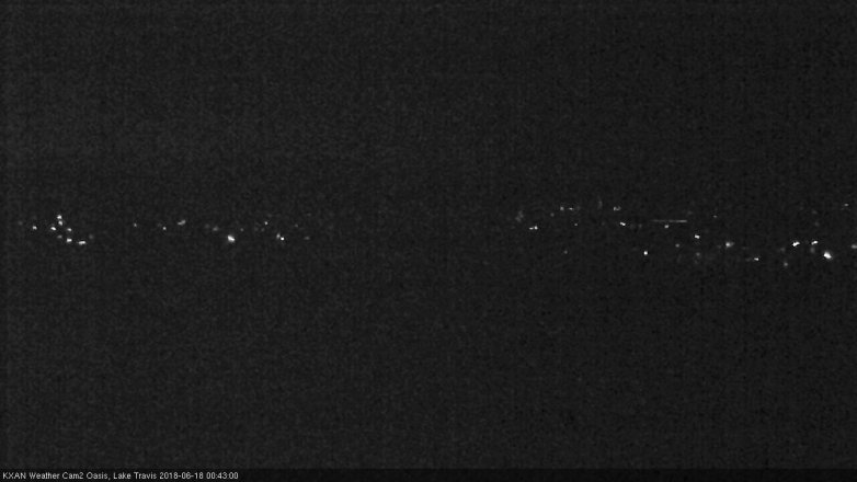 Lake Travis webcam, June 17, 2018 11:45 PM CT