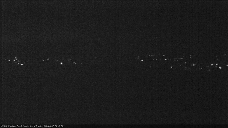 Lake Travis webcam, June 17, 2018 11:50 PM CT