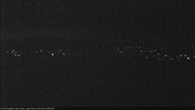 Lake Travis webcam, June 17, 2018 11:55 PM CT