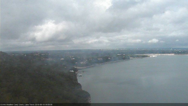 Lake Travis webcam, June 18, 2018 9:00 AM CT