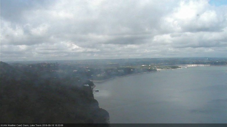 Lake Travis webcam, June 18, 2018 9:35 AM CT