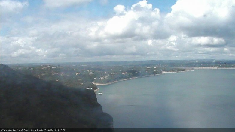 Lake Travis webcam, June 18, 2018 10:20 AM CT