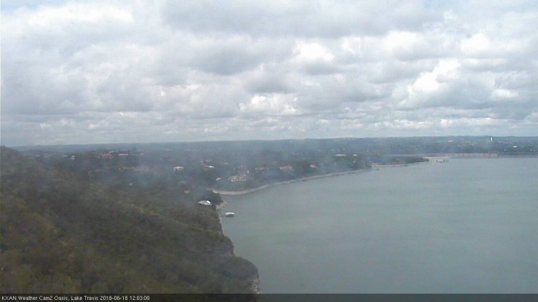 Lake Travis webcam, June 18, 2018 11:05 AM CT