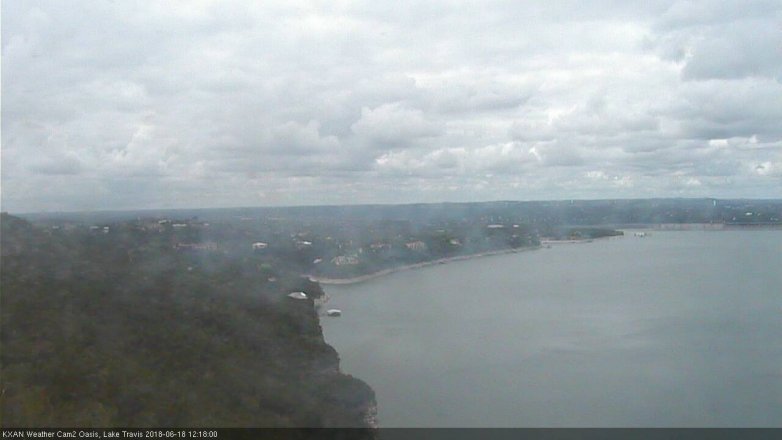 Lake Travis webcam, June 18, 2018 11:20 AM CT