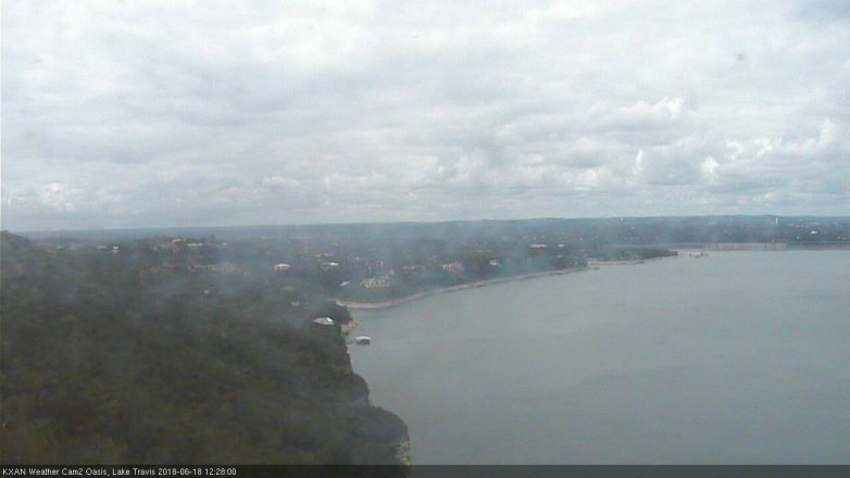 Lake Travis webcam, June 18, 2018 11:30 AM CT