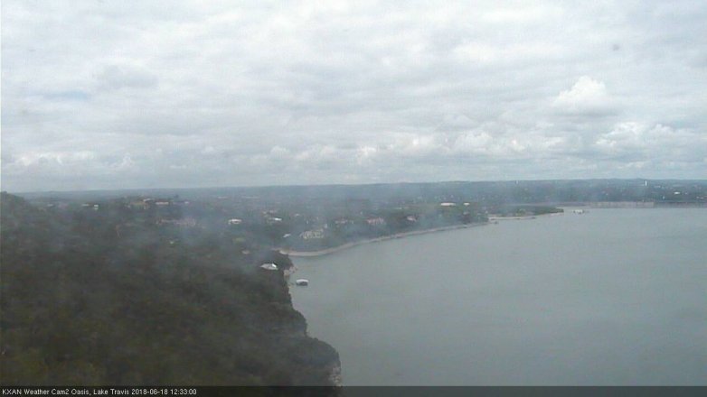 Lake Travis webcam, June 18, 2018 11:35 AM CT
