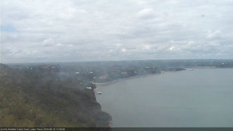 Lake Travis webcam, June 18, 2018 11:40 AM CT