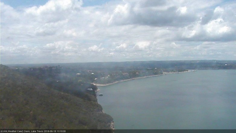 Lake Travis webcam, June 18, 2018 12:20 PM CT