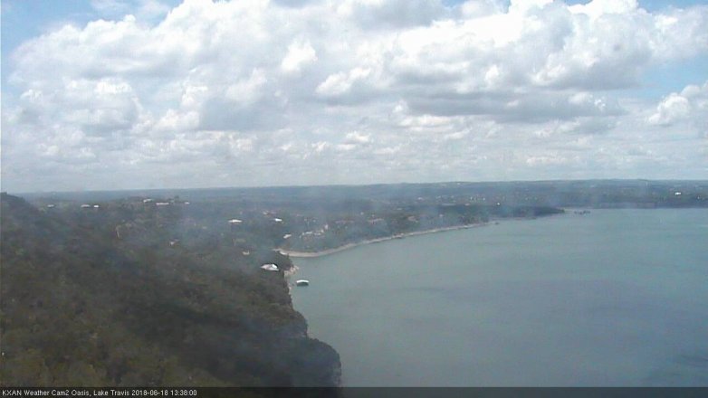 Lake Travis webcam, June 18, 2018 12:40 PM CT