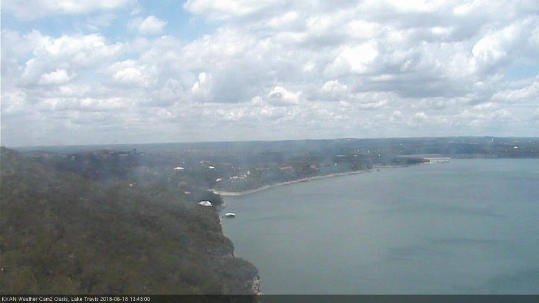 Lake Travis webcam, June 18, 2018 12:45 PM CT