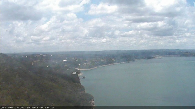 Lake Travis webcam, June 18, 2018 12:50 PM CT