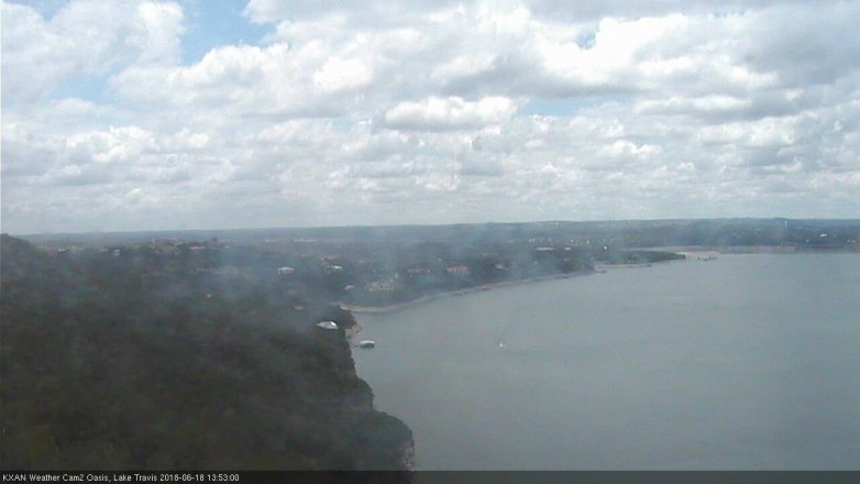 Lake Travis webcam, June 18, 2018 12:55 PM CT