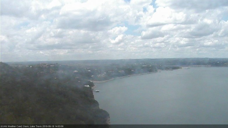 Lake Travis webcam, June 18, 2018 1:05 PM CT