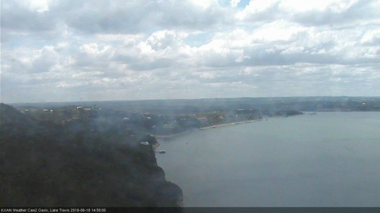 Lake Travis webcam, June 18, 2018 2:00 PM CT