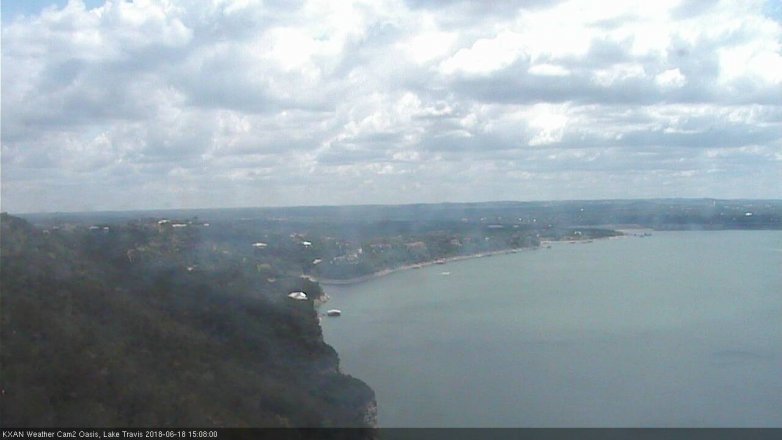 Lake Travis webcam, June 18, 2018 2:10 PM CT