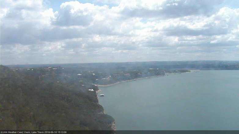 Lake Travis webcam, June 18, 2018 2:15 PM CT