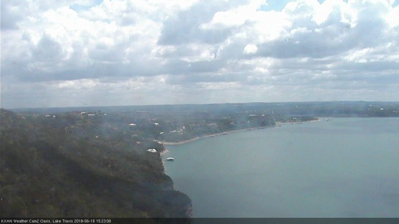 Lake Travis webcam, June 18, 2018 2:25 PM CT