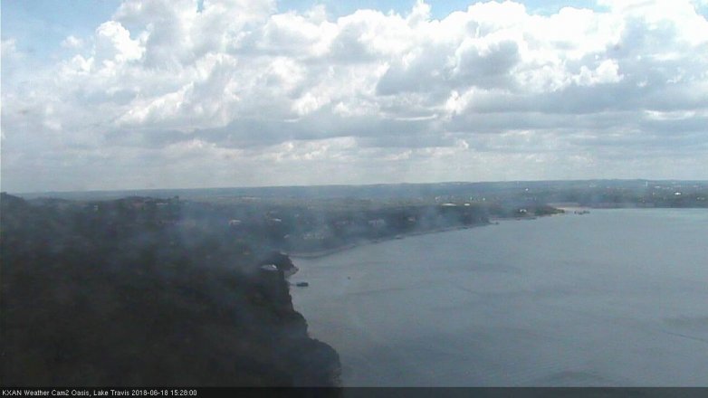 Lake Travis webcam, June 18, 2018 2:30 PM CT