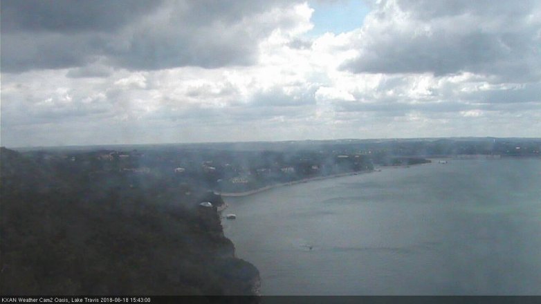 Lake Travis webcam, June 18, 2018 2:45 PM CT