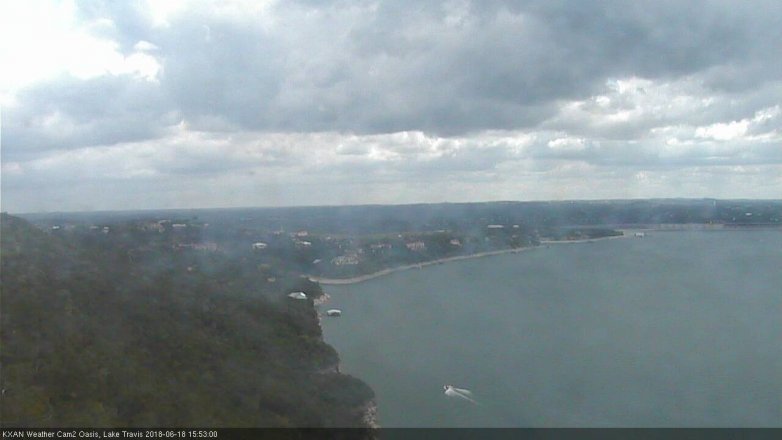 Lake Travis webcam, June 18, 2018 2:55 PM CT