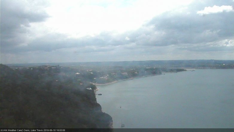 Lake Travis webcam, June 18, 2018 3:05 PM CT