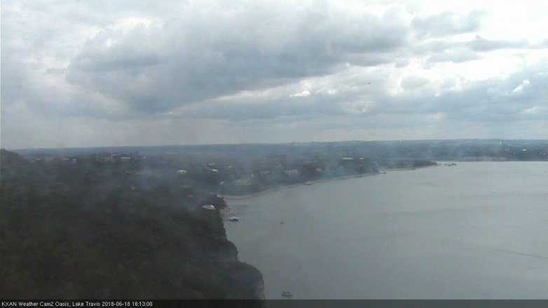 Lake Travis webcam, June 18, 2018 3:15 PM CT