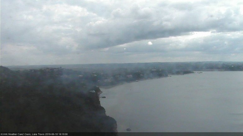 Lake Travis webcam, June 18, 2018 3:20 PM CT