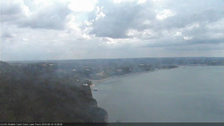Lake Travis webcam, June 18, 2018 3:40 PM CT