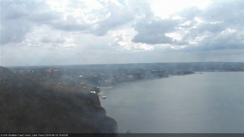 Lake Travis webcam, June 18, 2018 3:45 PM CT