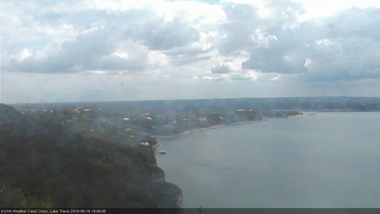 Lake Travis webcam, June 18, 2018 3:50 PM CT