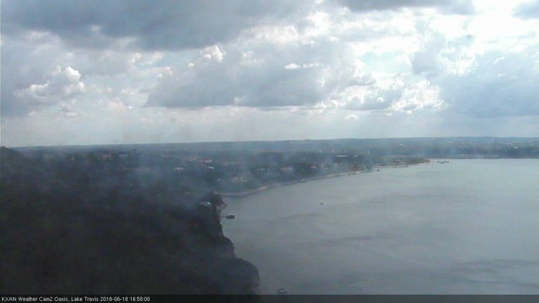 Lake Travis webcam, June 18, 2018 4:00 PM CT