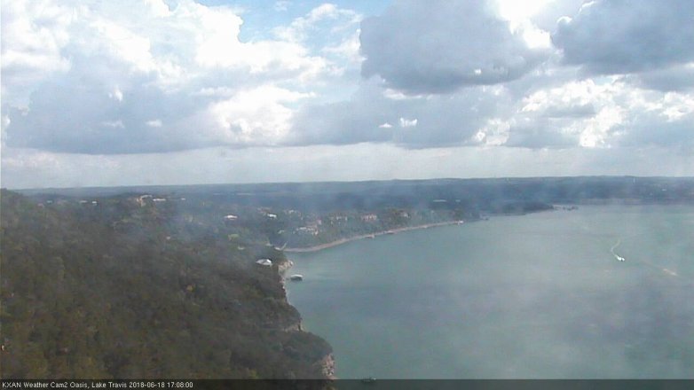 Lake Travis webcam, June 18, 2018 4:10 PM CT