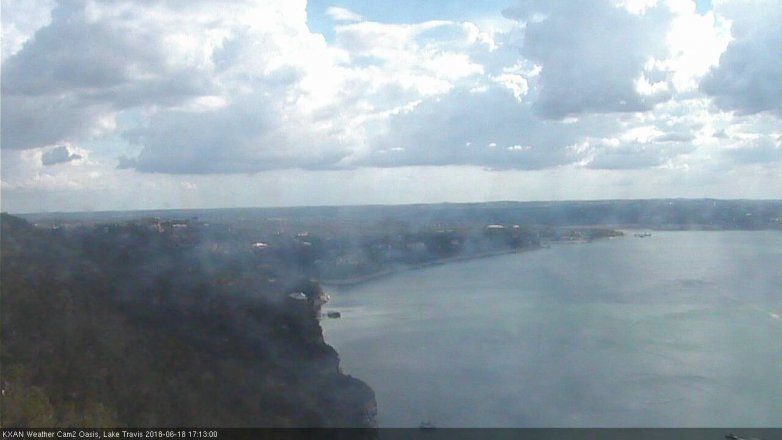 Lake Travis webcam, June 18, 2018 4:15 PM CT