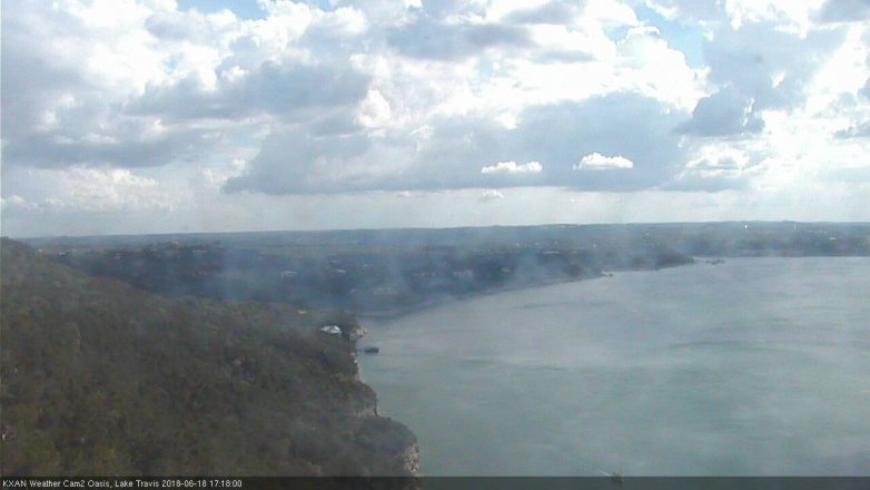 Lake Travis webcam, June 18, 2018 4:20 PM CT