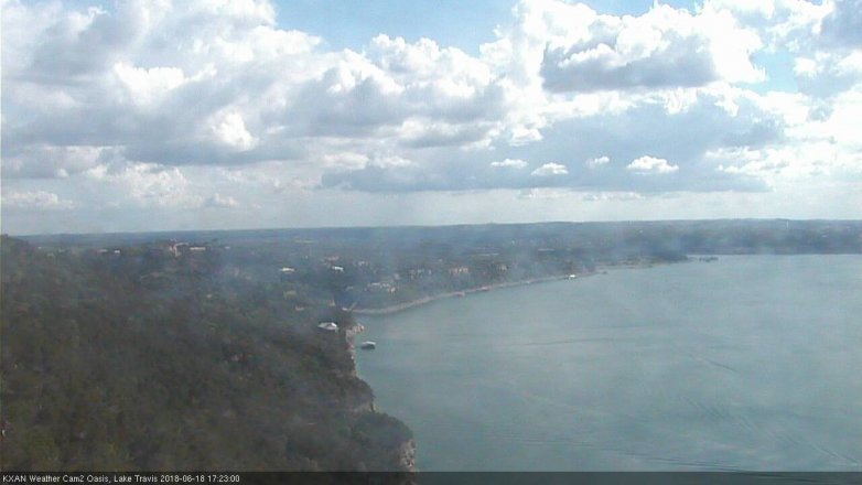 Lake Travis webcam, June 18, 2018 4:25 PM CT