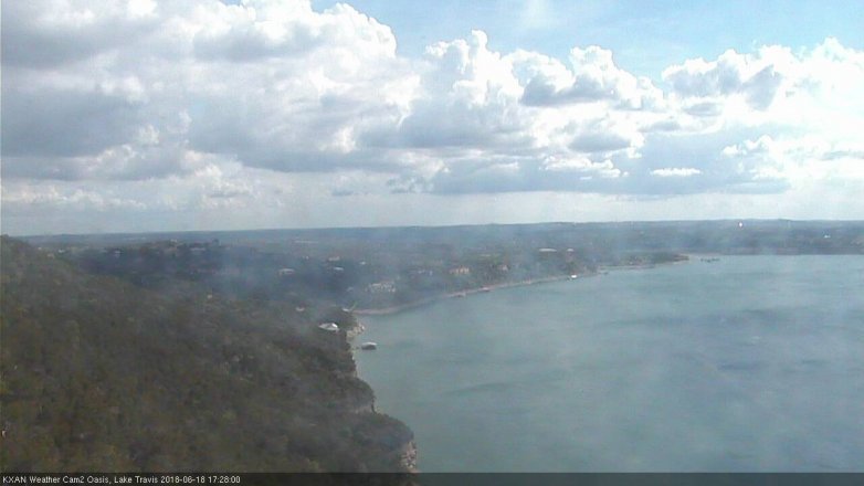 Lake Travis webcam, June 18, 2018 4:30 PM CT