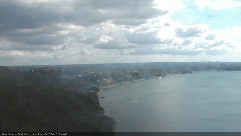 Lake Travis webcam, June 18, 2018 4:35 PM CT