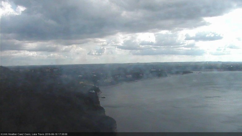 Lake Travis webcam, June 18, 2018 4:40 PM CT