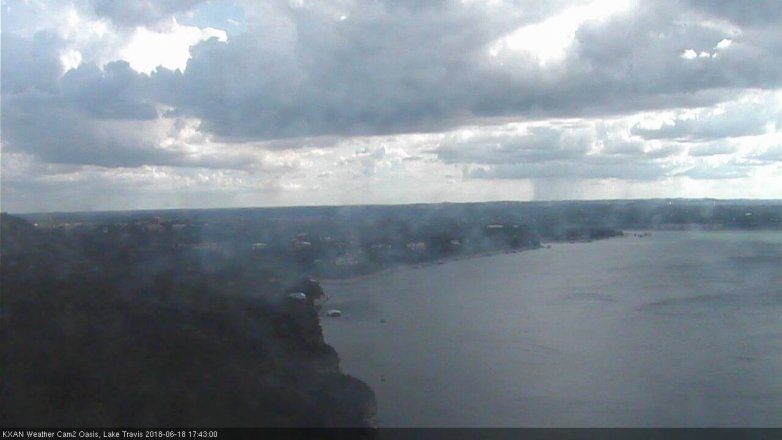 Lake Travis webcam, June 18, 2018 4:45 PM CT