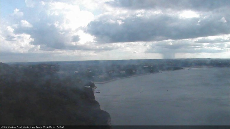 Lake Travis webcam, June 18, 2018 4:50 PM CT