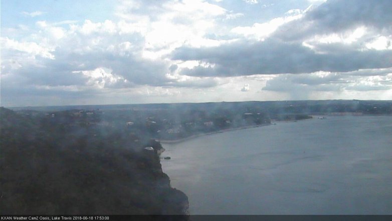 Lake Travis webcam, June 18, 2018 4:55 PM CT