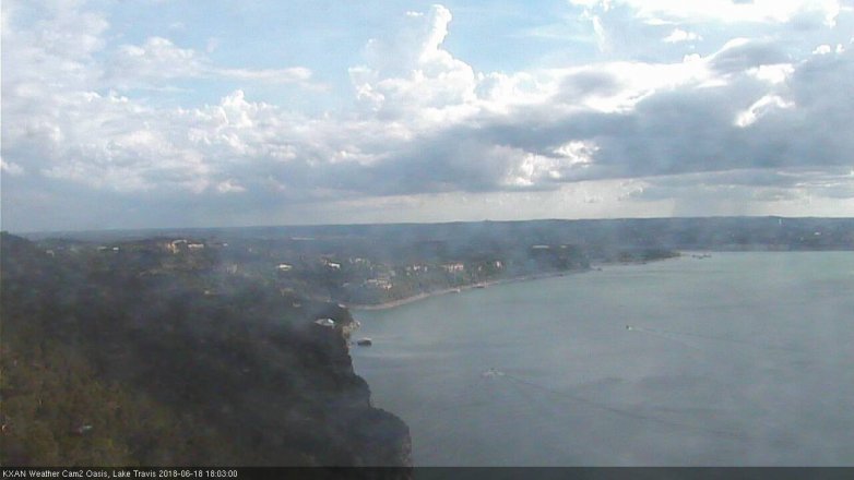 Lake Travis webcam, June 18, 2018 5:05 PM CT