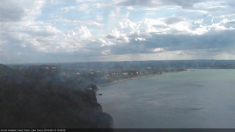 Lake Travis webcam, June 18, 2018 5:10 PM CT