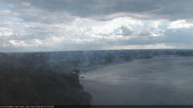 Lake Travis webcam, June 18, 2018 5:25 PM CT