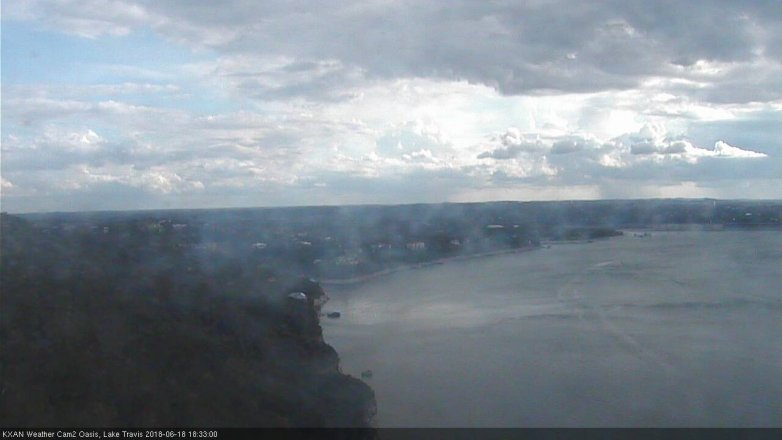 Lake Travis webcam, June 18, 2018 5:35 PM CT