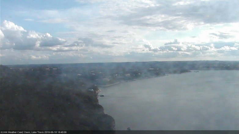 Lake Travis webcam, June 18, 2018 5:50 PM CT