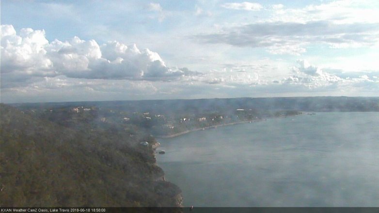 Lake Travis webcam, June 18, 2018 6:00 PM CT